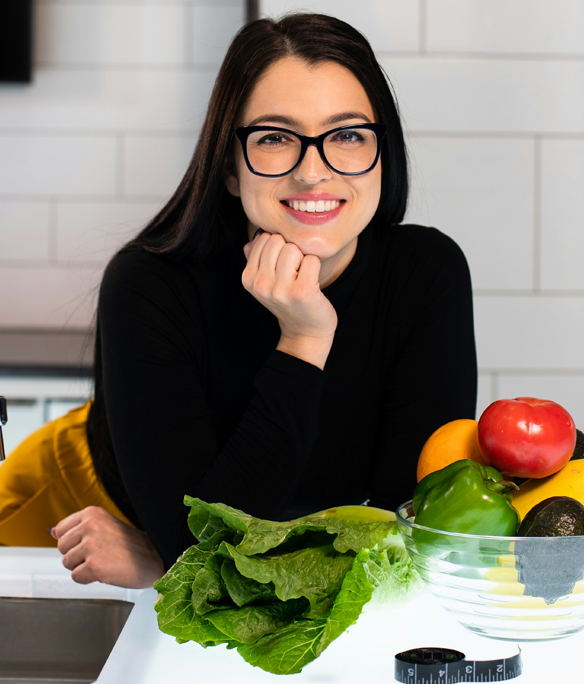 A female nutritionist 