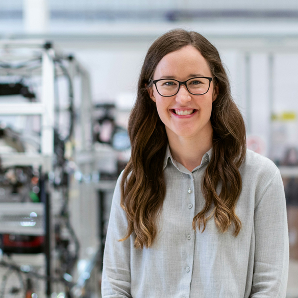 Engineering professional in lab space