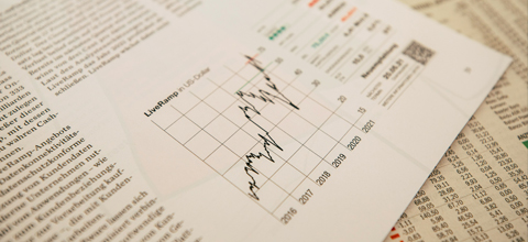 Daily newspaper economy stock market chart