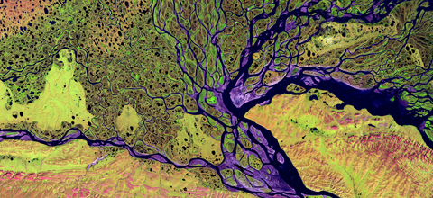 a computer rendering of water topopgraphy