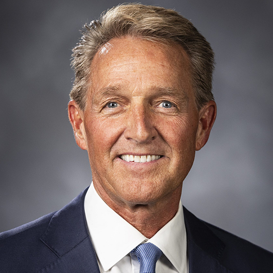 Jeff Flake wearing professional clothing.